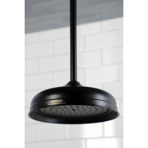 Shower Scape K225K20 10-Inch Brass Shower Head with 17-Inch Ceiling Support, Matte Black