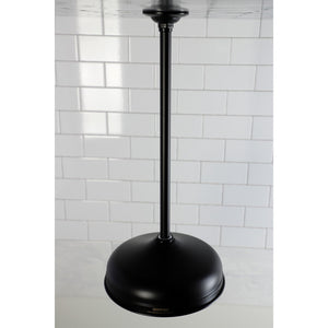 Shower Scape K225K20 10-Inch Brass Shower Head with 17-Inch Ceiling Support, Matte Black