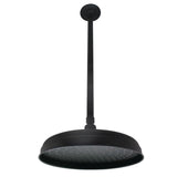 Shower Scape K225K20 10-Inch Brass Shower Head with 17-Inch Ceiling Support, Matte Black