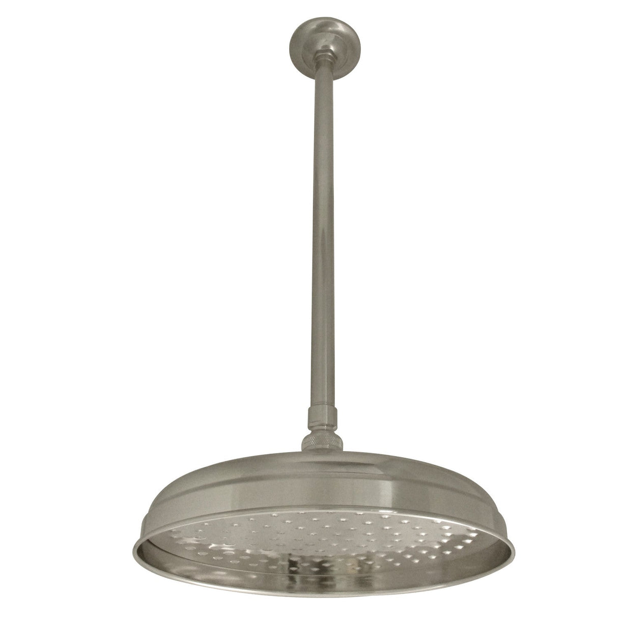 Shower Scape K225K28 10-Inch Brass Shower Head with 17-Inch Ceiling Support, Brushed Nickel