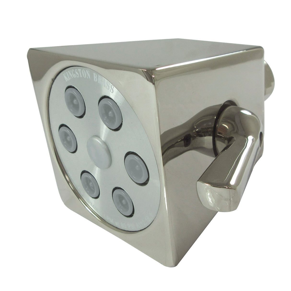 Monarch K230A6 2.8-Inch Brass Square Shower Head, Polished Nickel