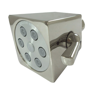 Monarch K230A6 2.8-Inch Brass Square Shower Head, Polished Nickel