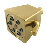 Monarch K230A7 2.8-Inch Brass Square Shower Head, Brushed Brass