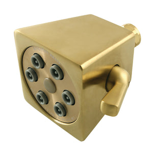 Monarch K230A7 2.8-Inch Brass Square Shower Head, Brushed Brass