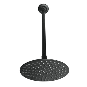 Shower Scape K236K20 7-3/4 Inch Brass Shower Head with 17-Inch Ceiling Support, Matte Black