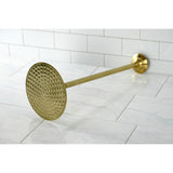 Shower Scape K236K27 7-3/4 Inch Brass Shower Head with 17-Inch Ceiling Support, Brushed Brass