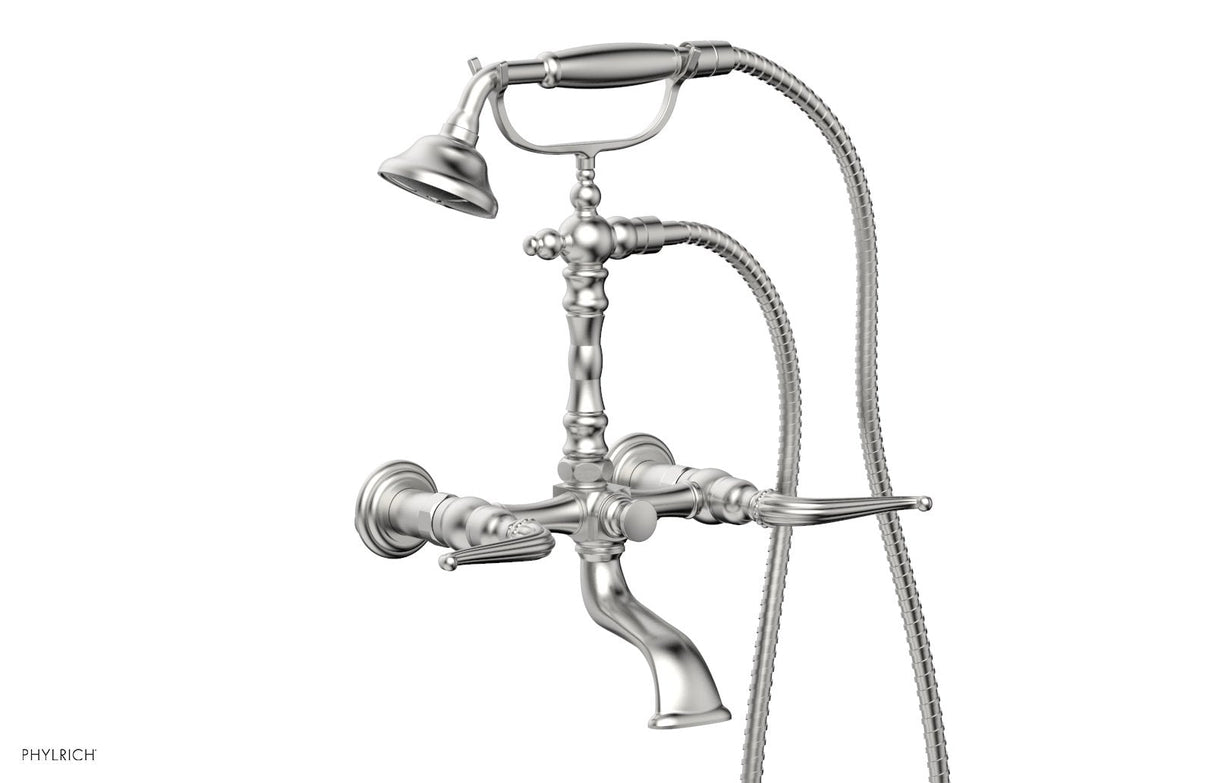 Phylrich K2393-18-26D GEORGIAN & BARCELONA Exposed Tub & Hand Shower - Lever Handle K2393-18 - Satin Chrome