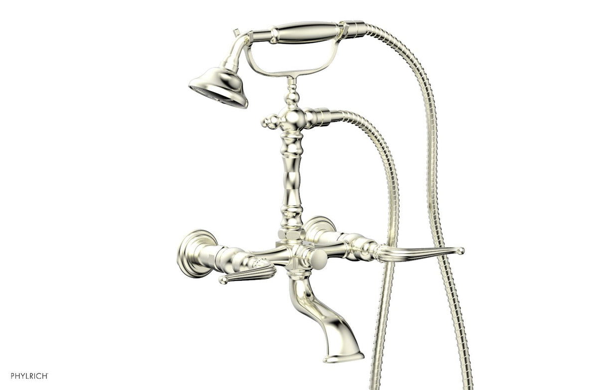 Phylrich K2393-18-015 GEORGIAN & BARCELONA Exposed Tub & Hand Shower - Lever Handle K2393-18 - Satin Nickel