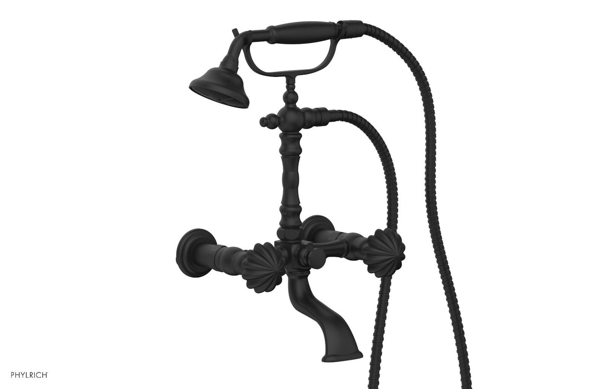 Phylrich K2393-19-040 GEORGIAN & BARCELONA Exposed Tub & Hand Shower - Round Handle K2393-19 - Matte Black