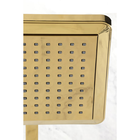 Shower Scape K250A2CK 9-5/8-Inch Square Shower Head with Shower Arm, Polished Brass