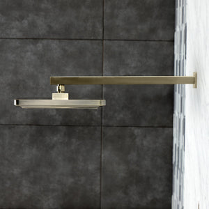 Shower Scape K250A3CK 9-5/8-Inch Square Shower Head with Shower Arm, Antique Brass