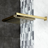 Shower Scape K250A3CK 9-5/8-Inch Square Shower Head with Shower Arm, Antique Brass