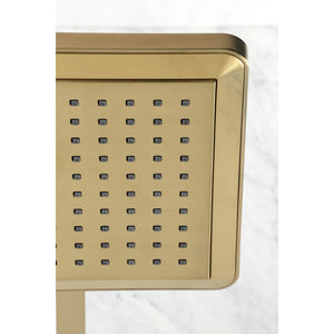 Shower Scape K250A7CK 9-5/8-Inch Square Shower Head with Shower Arm, Brushed Brass