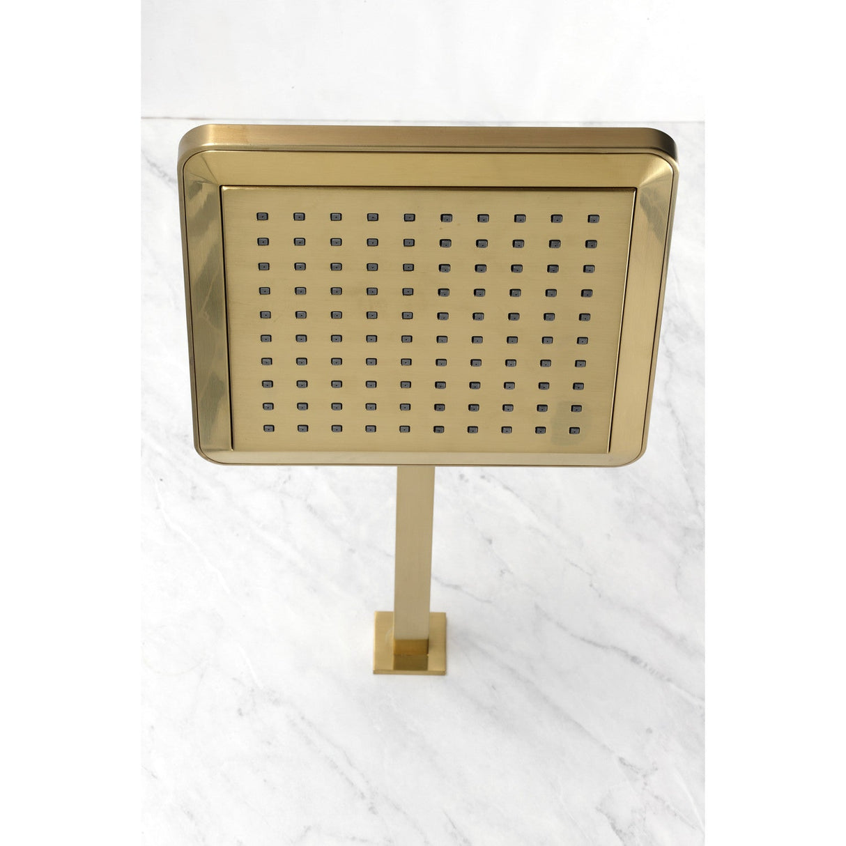 Shower Scape K250A7CK 9-5/8-Inch Square Shower Head with Shower Arm, Brushed Brass