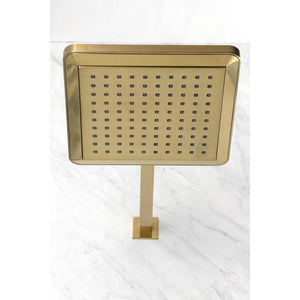 Shower Scape K250A7CK 9-5/8-Inch Square Shower Head with Shower Arm, Brushed Brass