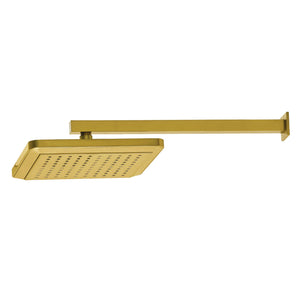 Shower Scape K250A7CK 9-5/8-Inch Square Shower Head with Shower Arm, Brushed Brass