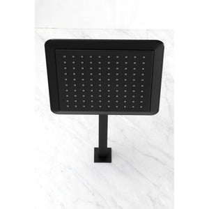 Shower Scape K251A0CK 9-5/8 Inch Square Shower Head with Shower Arm, Matte Black