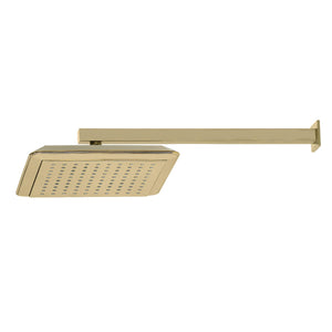 Shower Scape K251A2CK 9-5/8 Inch Square Shower Head with Shower Arm, Polished Brass