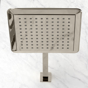 Shower Scape K251A6CK 9-5/8 Inch Square Shower Head with Shower Arm, Polished Nickel