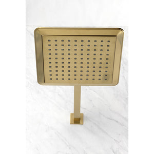 Shower Scape K251A7CK 9-5/8 Inch Square Shower Head with Shower Arm, Brushed Brass