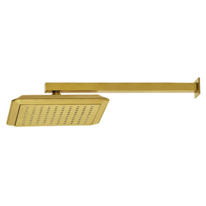 Shower Scape K251A7CK 9-5/8 Inch Square Shower Head with Shower Arm, Brushed Brass