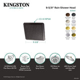 Shower Scape K251A8 9-5/8 Inch Square Shower Head, Brushed Nickel