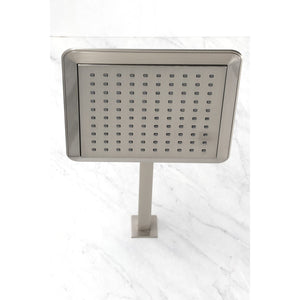 Shower Scape K251A8CK 9-5/8 Inch Square Shower Head with Shower Arm, Brushed Nickel