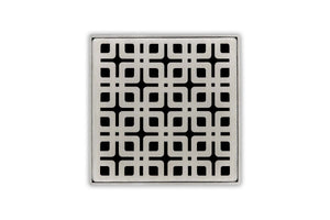 Infinity Drain KS 4 4” Strainer - Link Pattern for K 4, KD 4, KDB 4