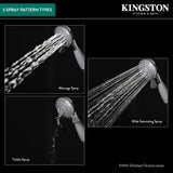 Kaiser K411AW 4-Function Hand Shower, White/Grey