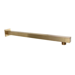 Shower Scape K4162 15-3/4 Inch Rain Drop Shower Arm with Flange, Polished Brass