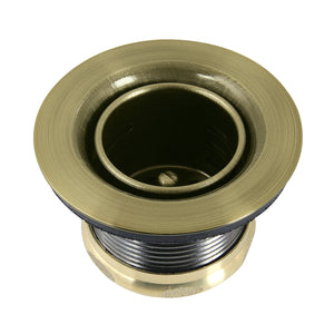Portland K451BAB Stainless Steel Bar Sink Basket Strainer, Antique Brass