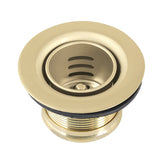 Portland K451BPB Stainless Steel Bar Sink Basket Strainer, Polished Brass