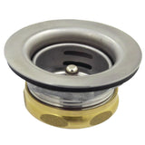 Tacoma K461B Stainless Steel Bar Sink Basket Strainer with Brass Nut, Brushed