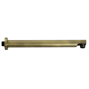 AquaElements K8113E3 13-Inch Rain Drop Shower Arm with Flange, Antique Brass