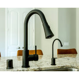 Trimscape K811MB Dishwasher Air Gap with Brass Cover, Matte Black