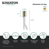 Trimscape K811SB Dishwasher Air Gap with Brass Cover, Brushed Brass