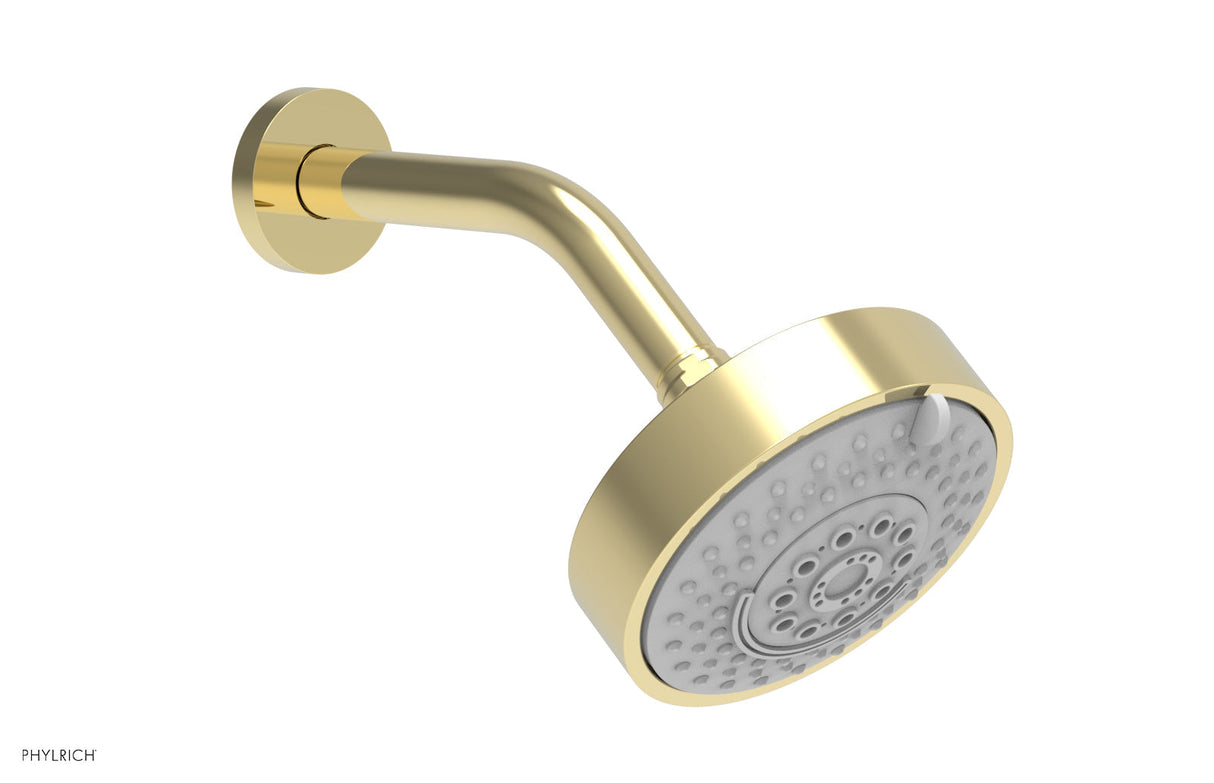 Phylrich K839-003 5" Contemporary Shower Head - 4 Functions K839 - Polished Brass