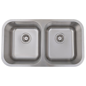 DAX 50/50 Double Bowl Undermount Kitchen Sink KA-3118