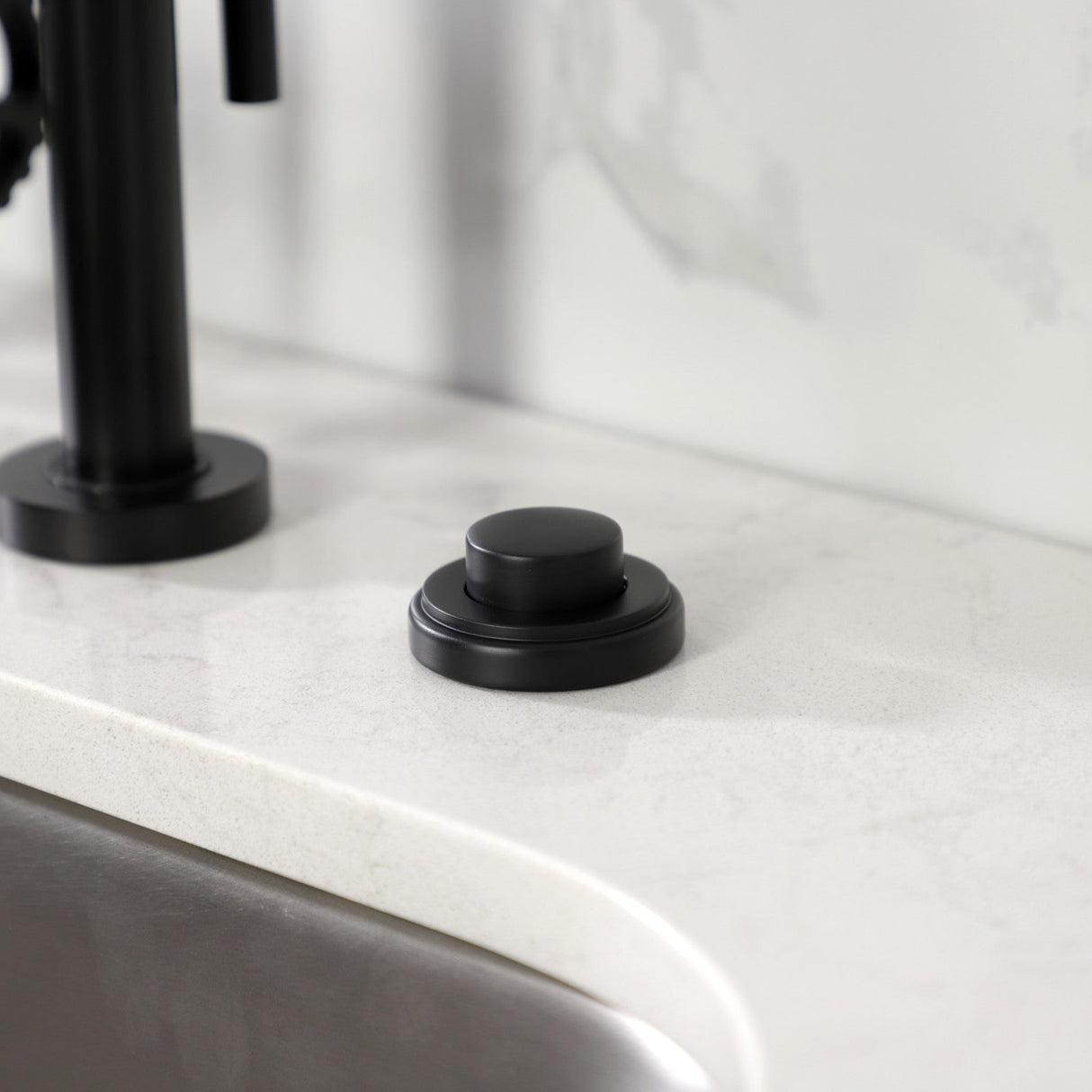 Trimscape KA210 Garbage Disposal Air Switch Button, Matte Black