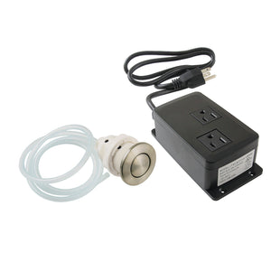Trimscape KADK318 Dual Outlet Garbage Disposal Air Switch Kit, Brushed Nickel