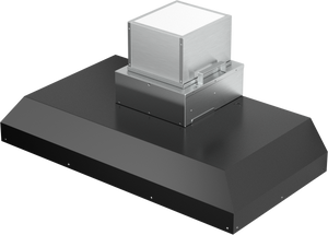 Vent-A-Hood KAH34SLD BL 34.375" Wall Mount Liner Insert with Ductless Ventilation (ARS), Black Satin