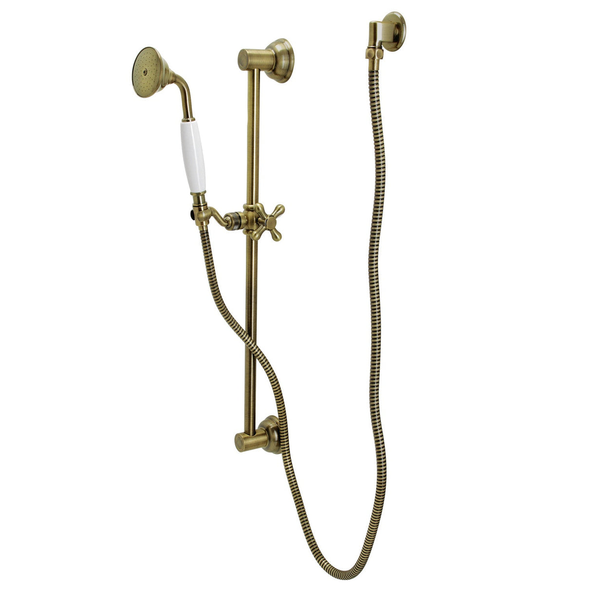 Made To Match KAK3523W3 Hand Shower Combo with Slide Bar, Antique Brass