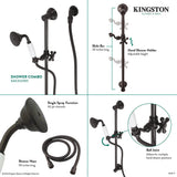 Made To Match KAK3528W8 Hand Shower Combo with Slide Bar, Brushed Nickel