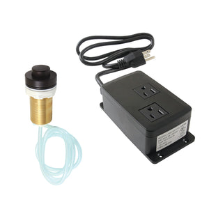 Gourmetier KAMDK215 Dual Outlet Garbage Disposal Air Switch Kit, Oil Rubbed Bronze