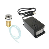 Gourmetier KAMDK216 Dual Outlet Garbage Disposal Air Switch Kit, Polished Nickel