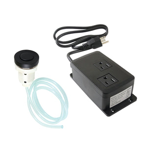Gourmetier KAMDK310 Dual Outlet Garbage Disposal Air Switch Kit, Matte Black