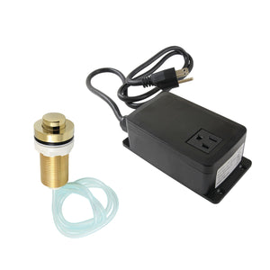 Gourmetier KAMSK212 Single Outlet Garbage Disposal Air Switch Kit, Polished Brass