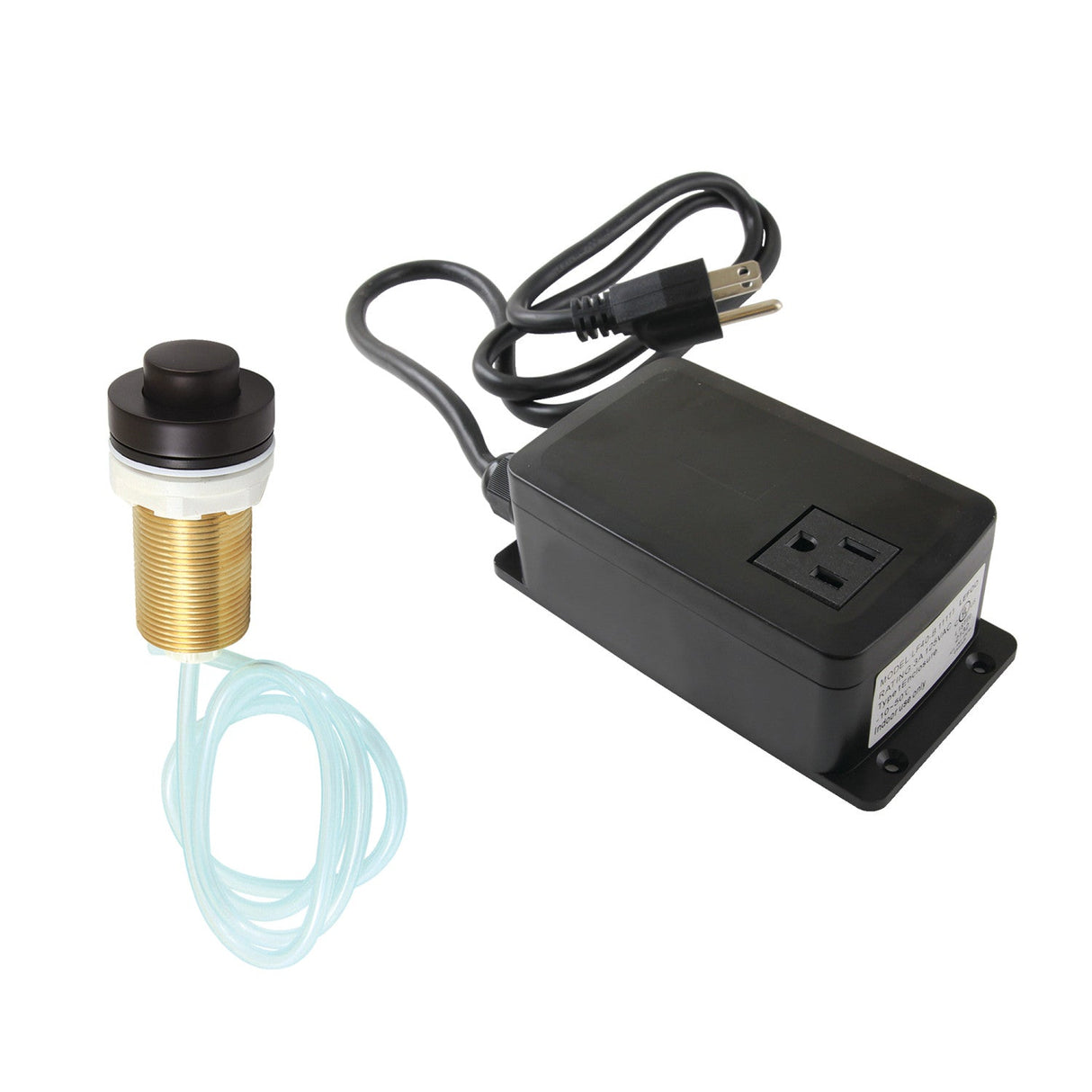 Gourmetier KAMSK215 Single Outlet Garbage Disposal Air Switch Kit, Oil Rubbed Bronze