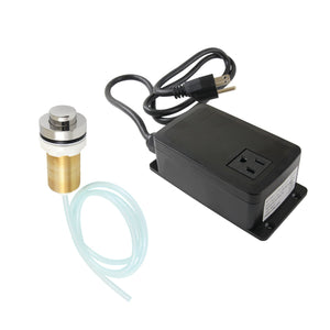 Gourmetier KAMSK216 Single Outlet Garbage Disposal Air Switch Kit, Polished Nickel