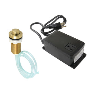 Gourmetier KAMSK217 Single Outlet Garbage Disposal Air Switch Kit, Brushed Brass